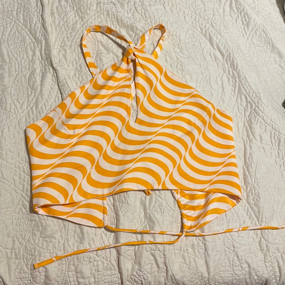 Zara tie back top